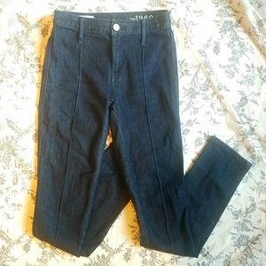 Gap High Waisted Dark Wash Jeans